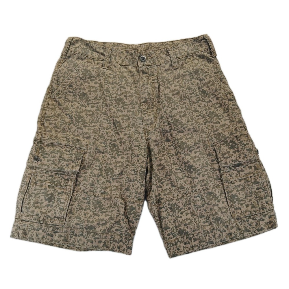 Levi's Cargo Shorts Men's 34 Tan Digital Camo Military Utility Cotton